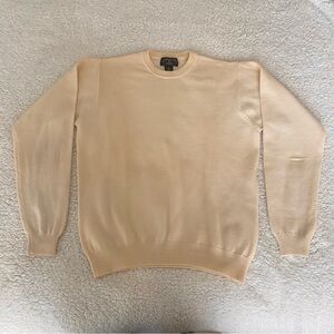 Vintage Cream Charter Club merino wool sweater Size M